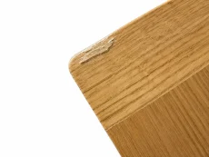 Julian Bowen Clearance - Julian Bowen Mallory Oak 3 Drawer Bedside Table