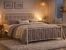 Time Living Miami Ivory Metal Bed Frame Time Living Miami Ivory Metal Bed Frame