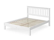 Core Corona White Wooden Bed Frame