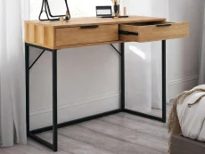 Julian Bowen Bali Oak 2 Drawer Dressing Table Julian Bowen Bali Oak 2 Drawer Dressing Table