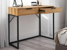 Julian Bowen Julian Bowen Bali Oak 2 Drawer Dressing Table