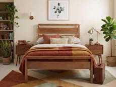 Kyoto Skandi Oak Wooden Bed Frame