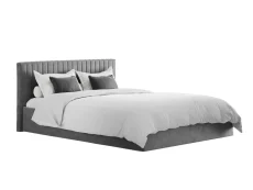 LPD LPD Berlin Silver Velvet Ottoman Bed Frame