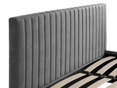 LPD LPD Berlin Silver Velvet Ottoman Bed Frame