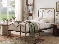 Flintshire Axton Sand Blast Metal Bed Frame Flintshire Axton Sand Blast Metal Bed Frame