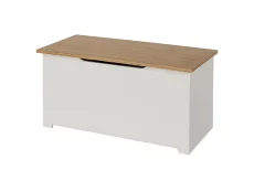 Core Core Colorado White and Oak Blanket Box