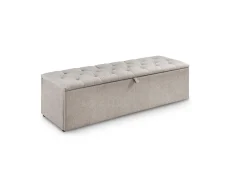 Julian Bowen Ravello Mink Chenille Fabric Blanket Box Julian Bowen Ravello Mink Chenille Fabric Blanket Box