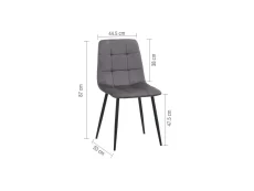 Birlea Birlea Axel Walnut 160cm Dining Table & 4 Chair Set