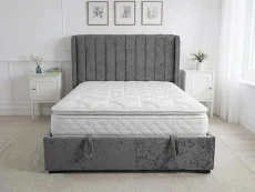 ASC ASC Finley Grey Fabric Ottoman Bed Frame