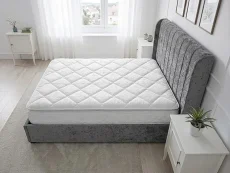 ASC ASC Finley Grey Fabric Ottoman Bed Frame