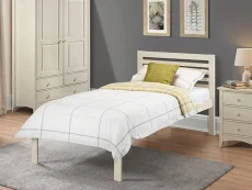 Julian Bowen Julian Bowen Slocum Stone White Wooden Bed Frame