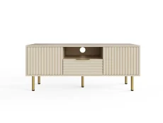 GFW GFW Nervata 2 Doors 1 Drawer Ivory TV Unit