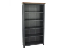Core Core Dunkeld Midnight Blue and Oak Tall Bookcase