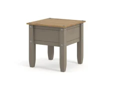 Core Core Corona Grey and Waxed Pine Lamp Table