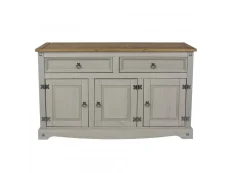 Core Corona Grey and Waxed Pine Medium Sideboard Core Corona Grey and Waxed Pine Medium Sideboard