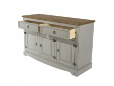 Core Core Corona Grey and Waxed Pine Medium Sideboard