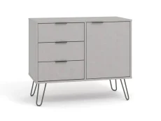 Core Core Augusta Grey Small Sideboard with 1 Door 3 Drawer
