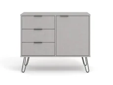 Core Augusta Grey Small Sideboard with 1 Door 3 Drawer Core Augusta Grey Small Sideboard with 1 Door 3 Drawer