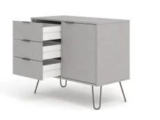 Core Core Augusta Grey Small Sideboard with 1 Door 3 Drawer