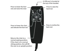 GFA GFA Luxembourg Dual Motor Riser Recliner Chair