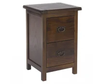 Core Boston Dark Antique Pine 2 Drawer Petite Bedside Table Core Boston Dark Antique Pine 2 Drawer Petite Bedside Table