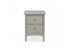 Core Core Como Light Grey 2 Drawer Bedside Table