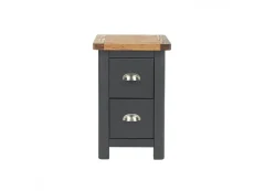 Core Core Dunkeld Midnight Blue and Oak 2 Drawer Petite Bedside Table