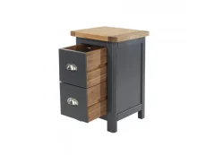 Core Core Dunkeld Midnight Blue and Oak 2 Drawer Petite Bedside Table