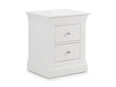 Julian Bowen Clermont Surf White 2 Drawer Bedside Table Julian Bowen Clermont Surf White 2 Drawer Bedside Table