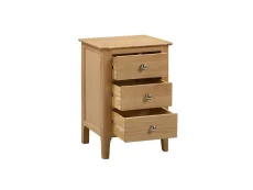 Julian Bowen Julian Bowen Cotswold Oak 3 Drawer Bedside Table