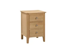 Julian Bowen Julian Bowen Cotswold Oak 3 Drawer Bedside Table