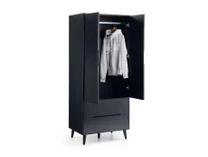 Julian Bowen Julian Bowen Alicia Anthracite 2 Door 2 Drawer Wardrobe