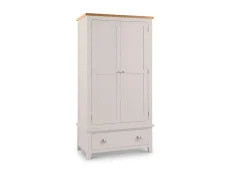 Julian Bowen Richmond Grey and Oak 2 Door 1 Drawer Wardrobe Julian Bowen Richmond Grey and Oak 2 Door 1 Drawer Wardrobe