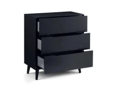 Julian Bowen Julian Bowen Alicia Anthracite 3 Drawer Chest of Drawers