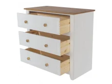 Core Core Capri White 3 Drawer Chest of Drawers