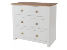 Core Core Capri White 3 Drawer Chest of Drawers