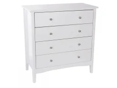 Core Core Como White 4 Drawer Chest of Drawers