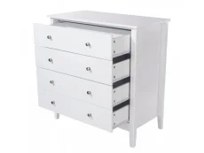 Core Core Como White 4 Drawer Chest of Drawers