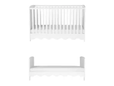 Bebe & Beyond Bebe & Beyond Dancer White Cot Bed