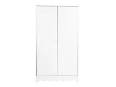 Bebe & Beyond Bebe & Beyond Dancer White 2 Door Double Wardrobe