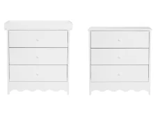 Bebe & Beyond Bebe & Beyond Dancer White 2 Piece Cot Bed Set