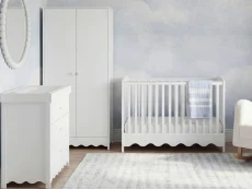 Bebe & Beyond Dancer White 3 Piece Cot Bed Set Bebe & Beyond Dancer White 3 Piece Cot Bed Set