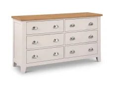 Julian Bowen Richmond Grey and Oak 3+3 Drawer Wide Chest of Drawers (Assembled) Julian Bowen Richmond Grey and Oak 3+3 Drawer Wide Chest of Drawers (Assembled)