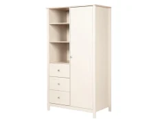 Bebe & Beyond Bebe & Beyond Wanderer Cashmere & Oak 1 Door 3 Drawer Double Wardrobe