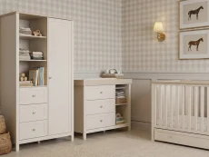 Bebe & Beyond Wanderer Cashmere & Oak 3 Piece Cot Bed Set Bebe & Beyond Wanderer Cashmere & Oak 3 Piece Cot Bed Set