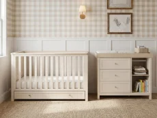 Bebe & Beyond Wanderer Cashmere & Oak 2 Piece Cot Bed Set Bebe & Beyond Wanderer Cashmere & Oak 2 Piece Cot Bed Set