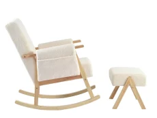 Bebe & Beyond Bebe & Beyond Storyteller Off-White Ted Nursing Chair & Stool