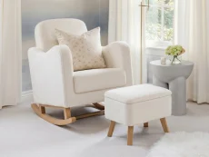 Bebe & Beyond Soother Boucle Off-White Nursing Chair & Chair