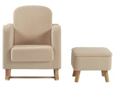 Bebe & Beyond Bebe & Beyond Soother Oat Ted Nursing Chair & Stool