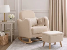Bebe & Beyond Bebe & Beyond Soother Oat Ted Nursing Chair & Stool